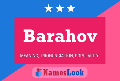 Barahov Name Poster