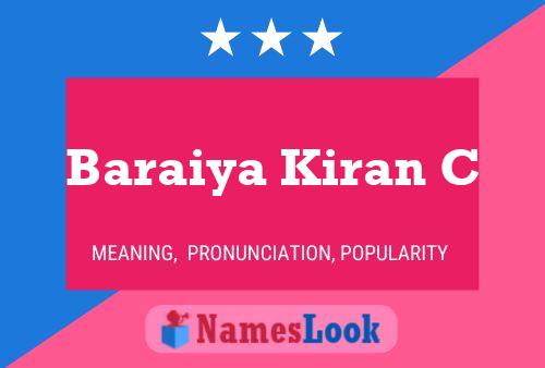 Baraiya Kiran C Name Poster