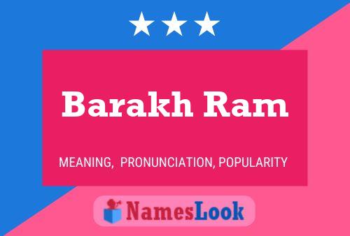 Barakh Ram Name Poster