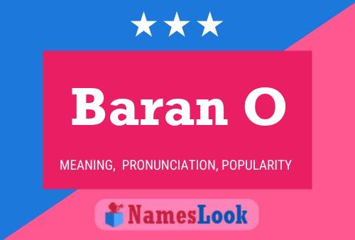 Baran O Name Poster