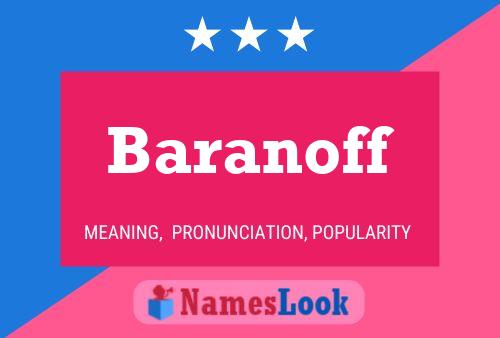 Baranoff Name Poster