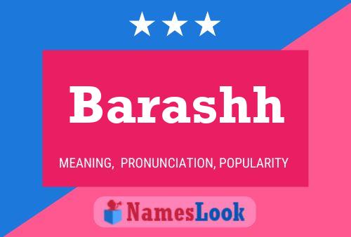 Barashh Name Poster