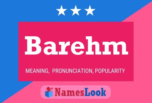 Barehm Name Poster