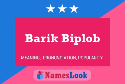 Barik Biplob Name Poster