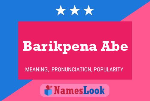 Barikpena Abe Name Poster