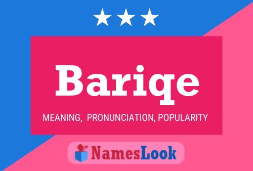 Bariqe Name Poster