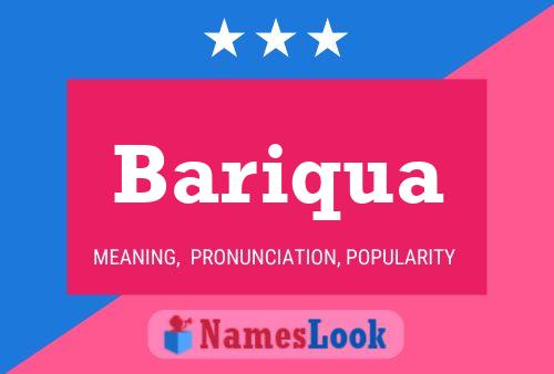 Bariqua Name Poster