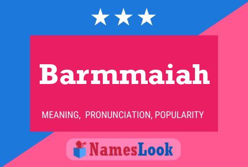 Barmmaiah Name Poster