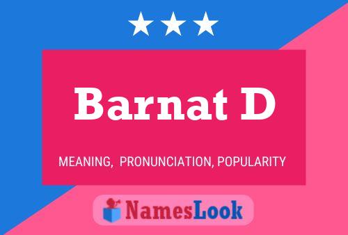 Barnat D Name Poster