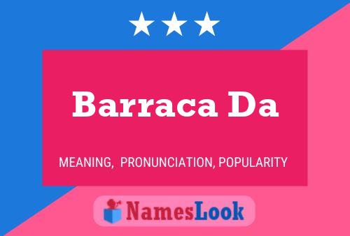 Barraca Da Name Poster