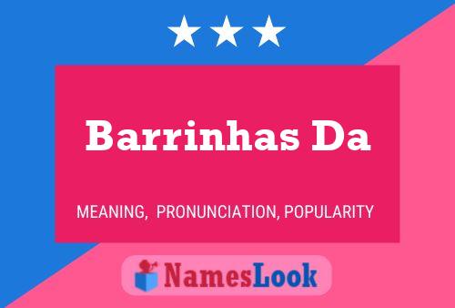 Barrinhas Da Name Poster