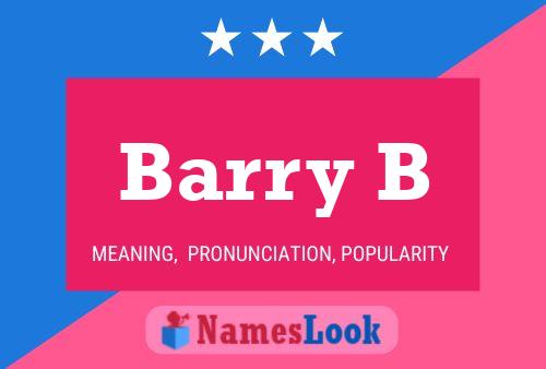 Barry B Name Poster