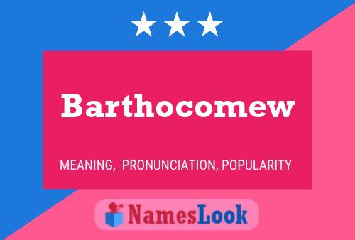 Barthocomew Name Poster