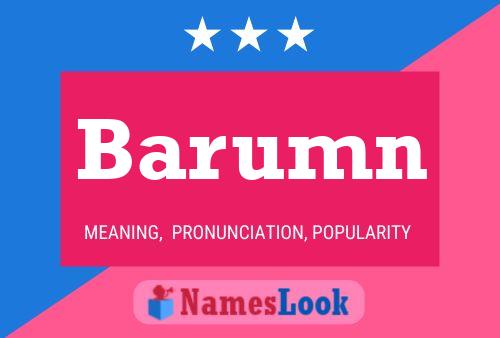 Barumn Name Poster