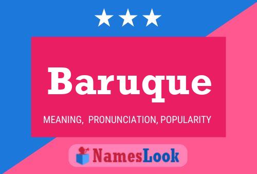 Baruque Name Poster