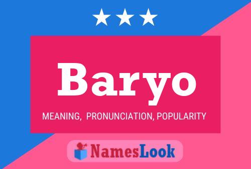 Baryo Name Poster