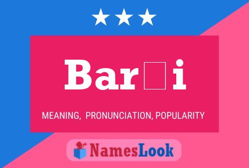 Barði Name Poster