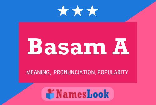 Basam A Name Poster