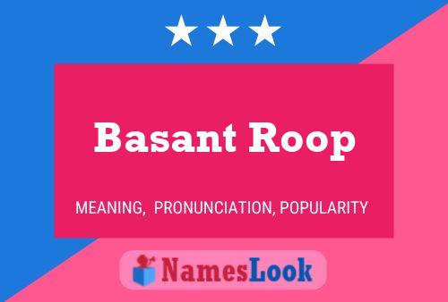 Basant Roop Name Poster