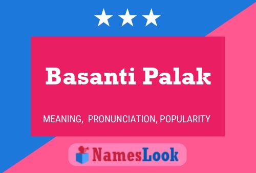 Basanti Palak Name Poster