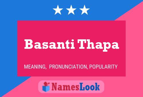 Basanti Thapa Name Poster