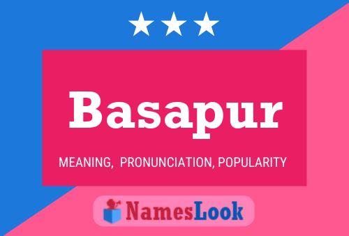 Basapur Name Poster