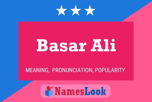 Basar Ali Name Poster