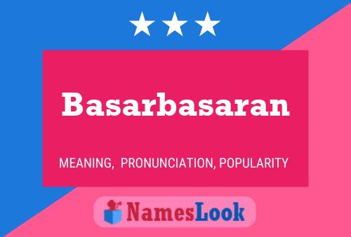 Basarbasaran Name Poster