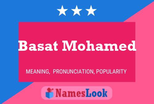 Basat Mohamed Name Poster