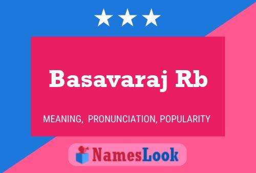 Basavaraj Rb Name Poster