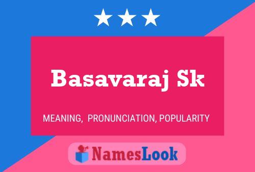 Basavaraj Sk Name Poster