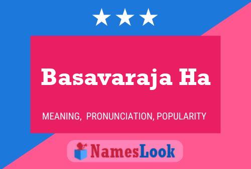 Basavaraja Ha Name Poster