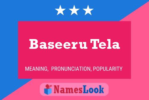 Baseeru Tela Name Poster