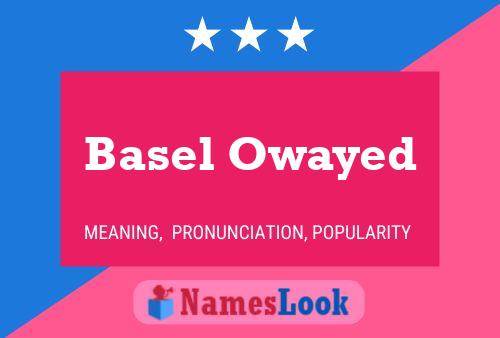 Basel Owayed Name Poster