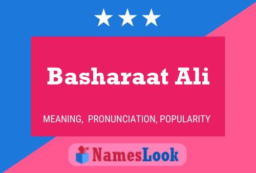 Basharaat Ali Name Poster