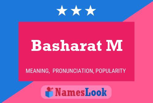 Basharat M Name Poster