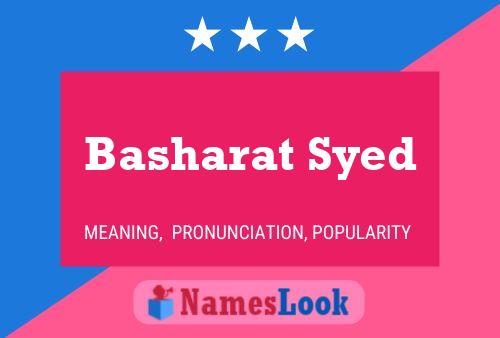 Basharat Syed Name Poster