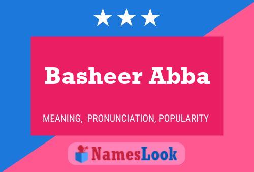 Basheer Abba Name Poster