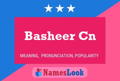 Basheer Cn Name Poster