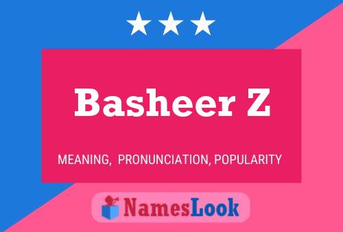 Basheer Z Name Poster