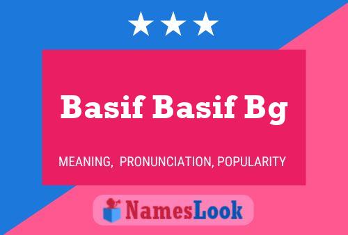 Basif Basif Bg Name Poster