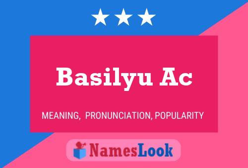 Basilyu Ac Name Poster