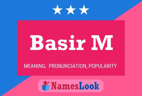 Basir M Name Poster