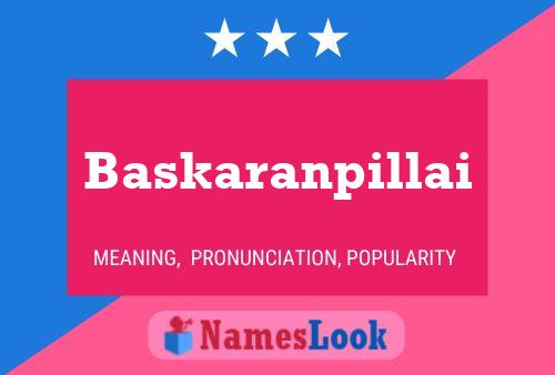 Baskaranpillai Name Poster