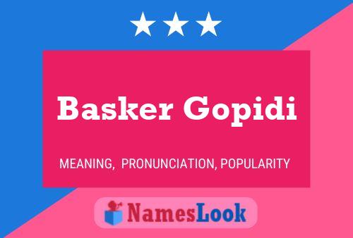 Basker Gopidi Name Poster