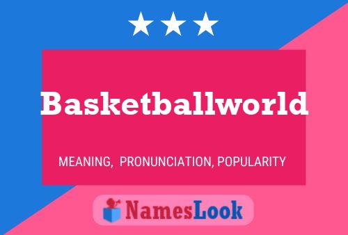 Basketballworld Name Poster