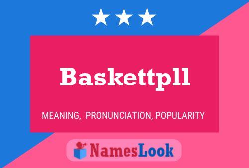 Baskettpll Name Poster