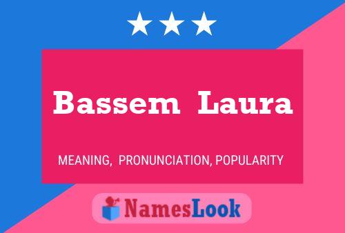 Bassem  Laura Name Poster