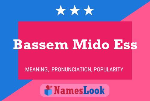 Bassem Mido Ess Name Poster