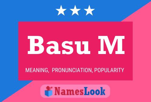 Basu M Name Poster